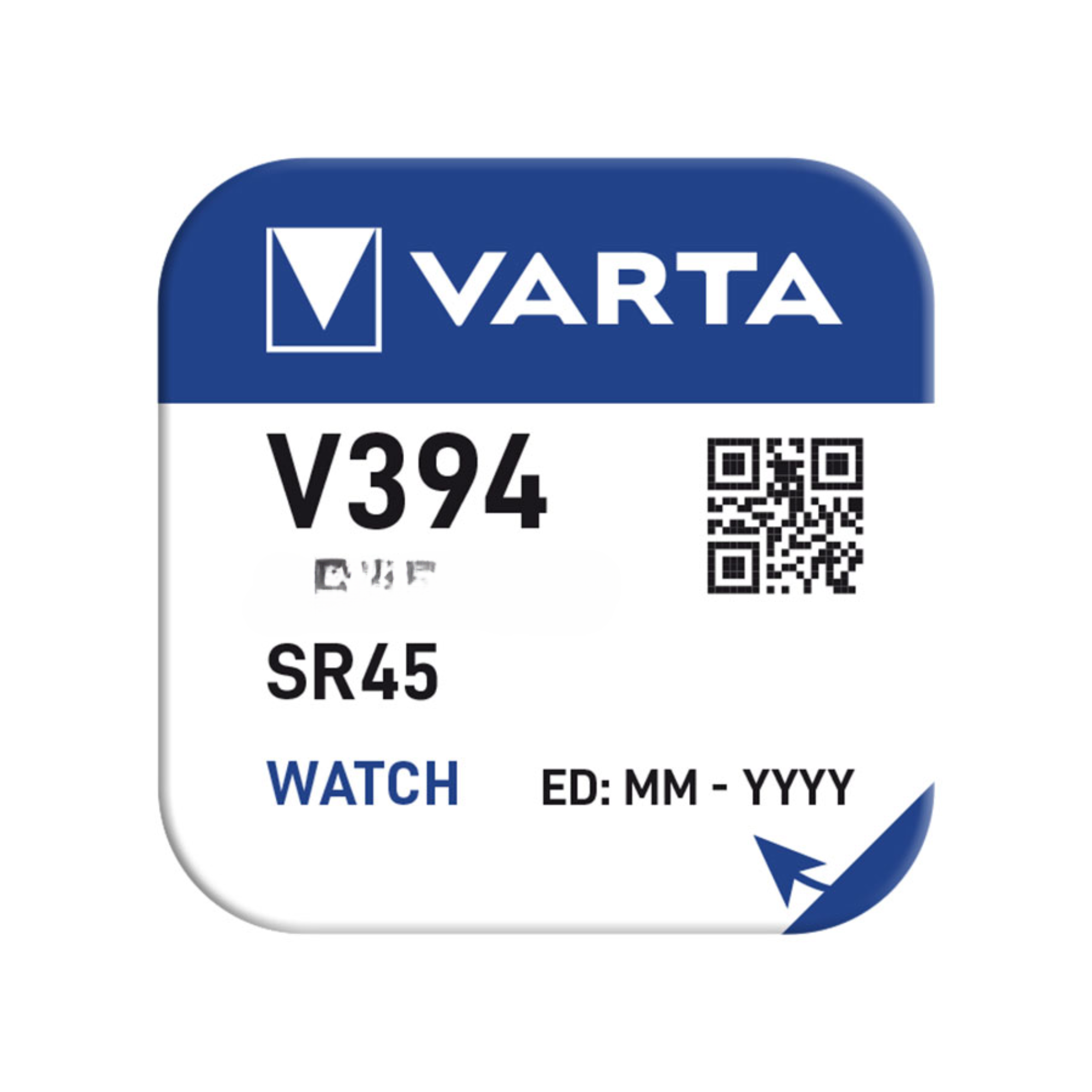 Pilha Varta v394 / SR45 1un