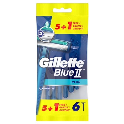 Lâminas descartáveis GIllette Blue 2 Plus 5un+1un