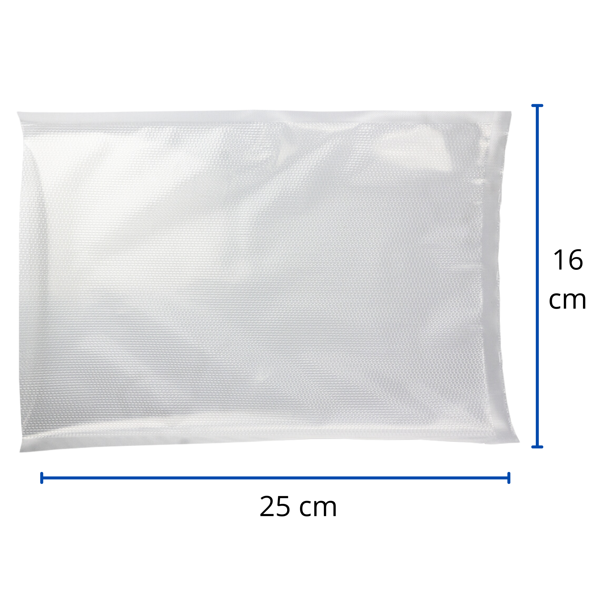 Crimped Vacuum Bags 16cm x 25cm 100pcs