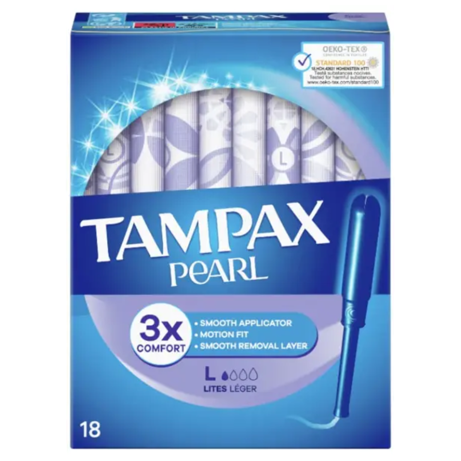 Tampons Tampax Pearl Lites 18un