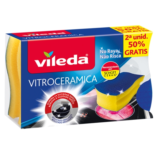 Esfregão vitroceramica 2un Vileda