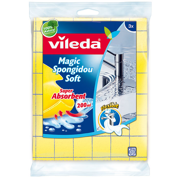 Super absorbent magic cloth 3un Vileda
