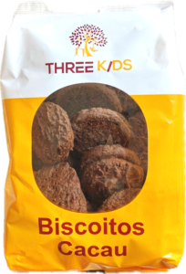 Boscoitos de Cacau Three Kids 200g