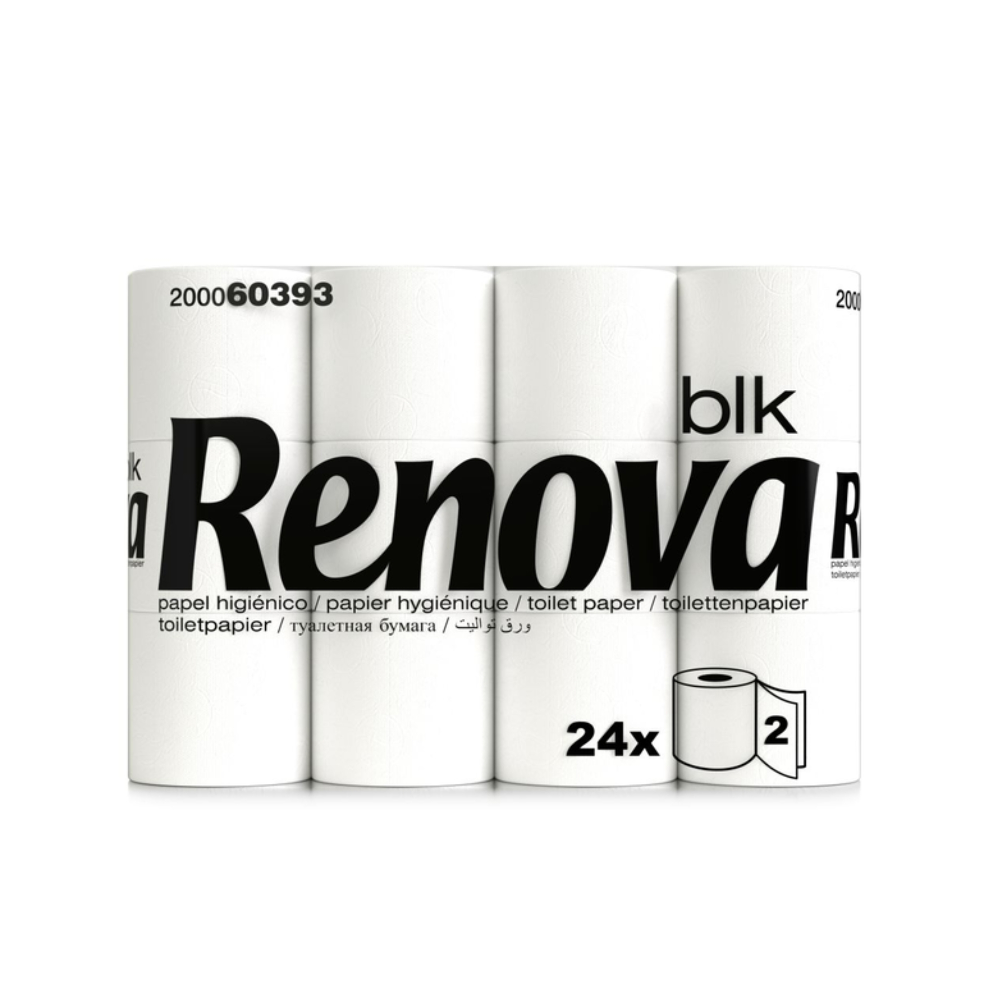 Papel Higiénico Renova BLK 24un