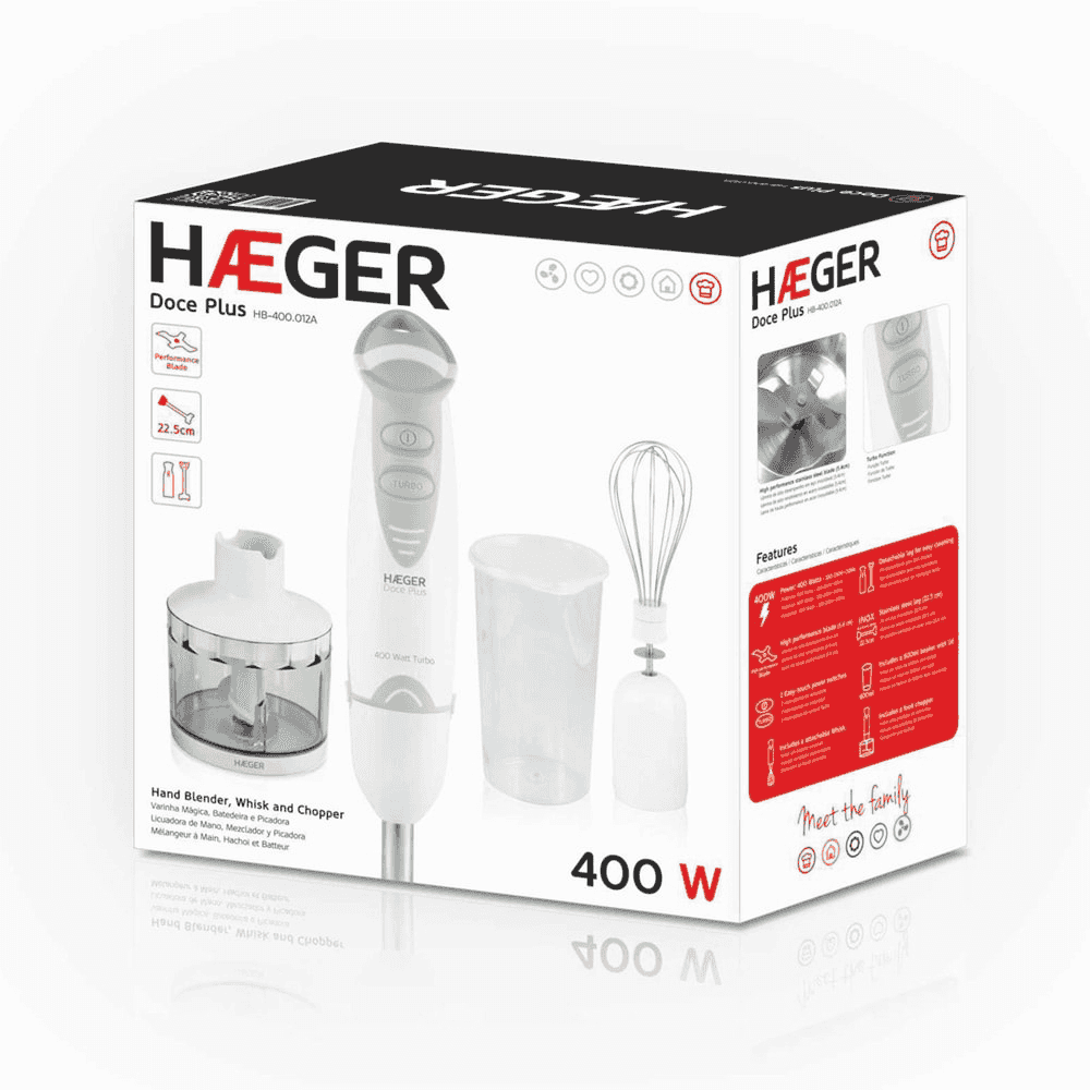 Haeger Conjunto Varinha Doce Plus 400W