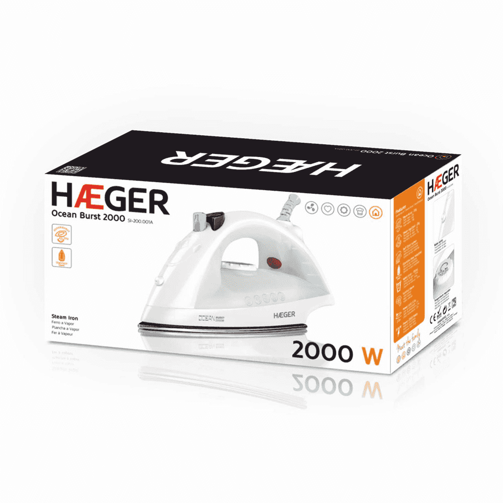 Ferro de Engomar Haeger Ocean Burst 2000W