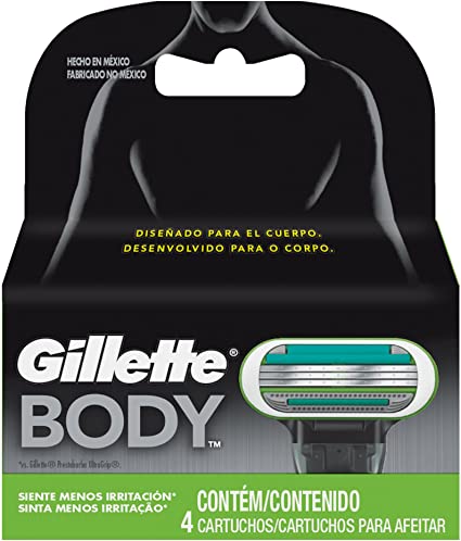 Recarga de lâminas Gillette Body 4un