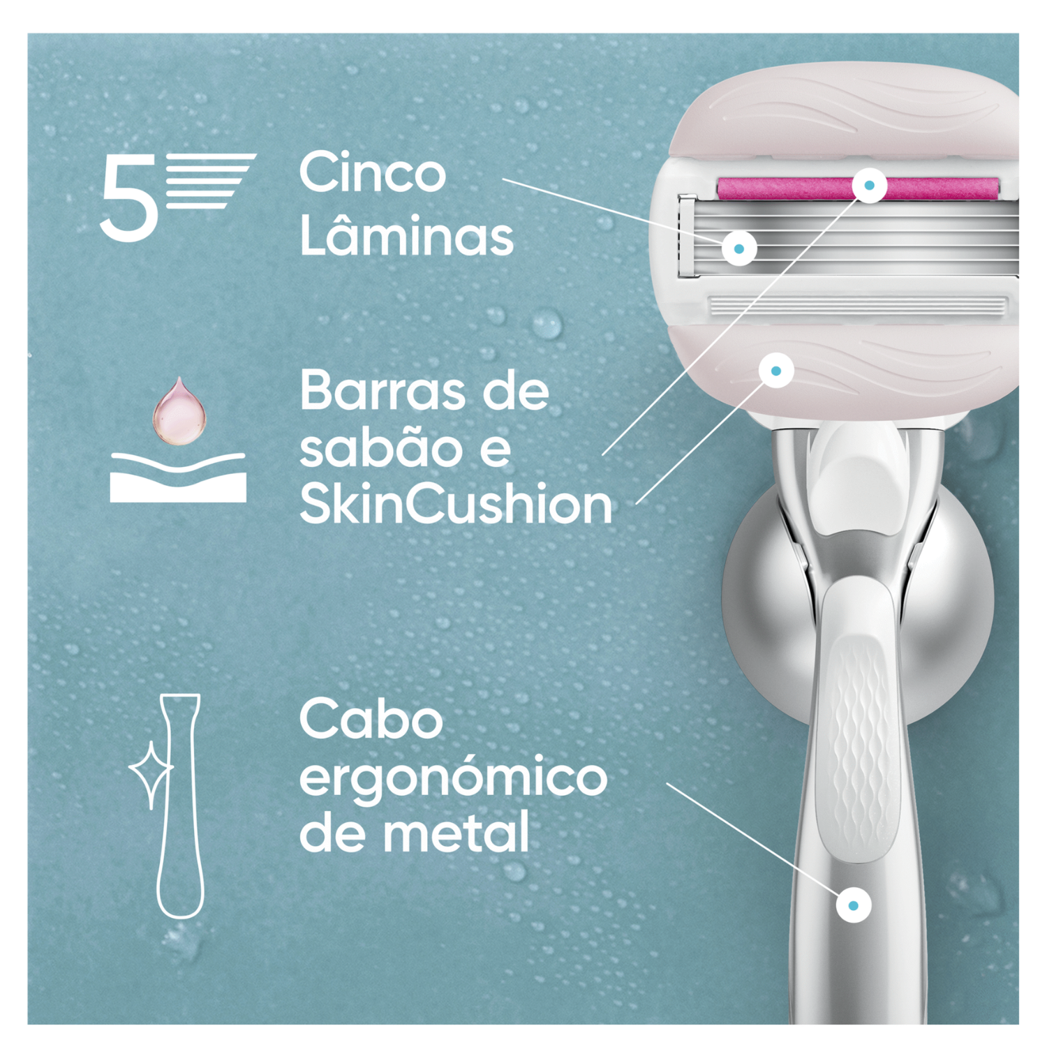 Máquina depiladora Gillette Venus ComforGlide Sugarberry Scented + 1re