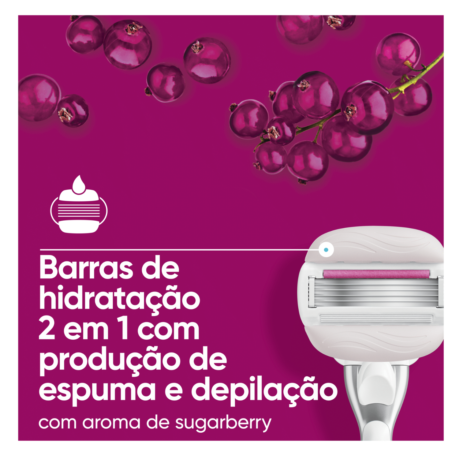 Máquina depiladora Gillette Venus ComforGlide Sugarberry Scented + 1re