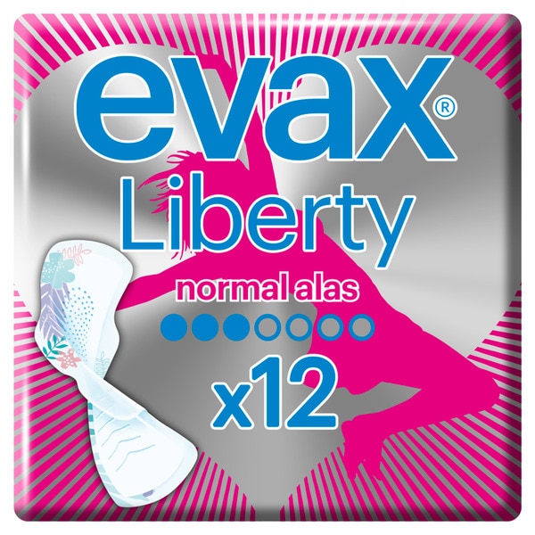 Pensos Higiênicos Evax liberty normal alas 12un