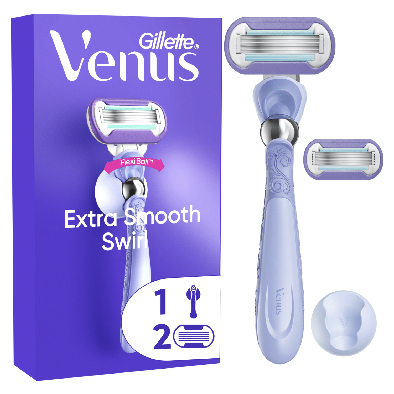 Máquina depiladora Gillette Venus Extra Smooth Swirl + 2rec