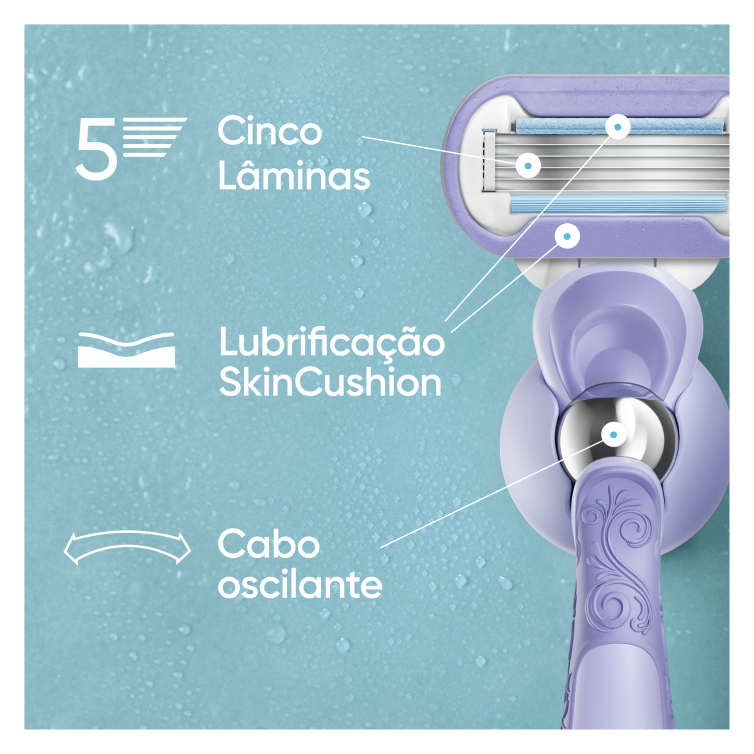 Máquina depiladora Gillette Venus Extra Smooth Swirl + 2rec