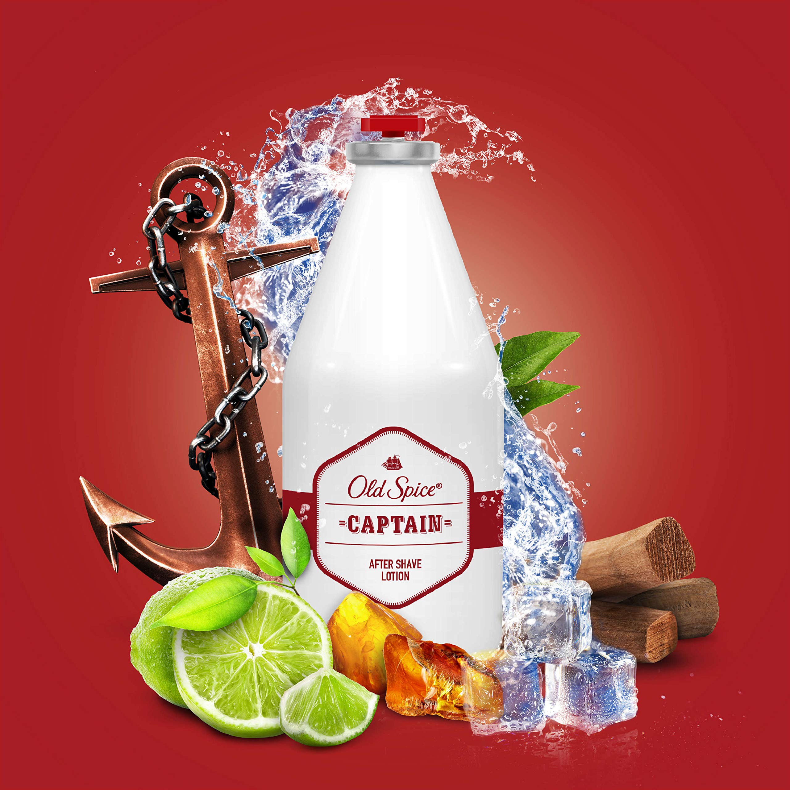 After Shave loção Old Spice Captain 100ml