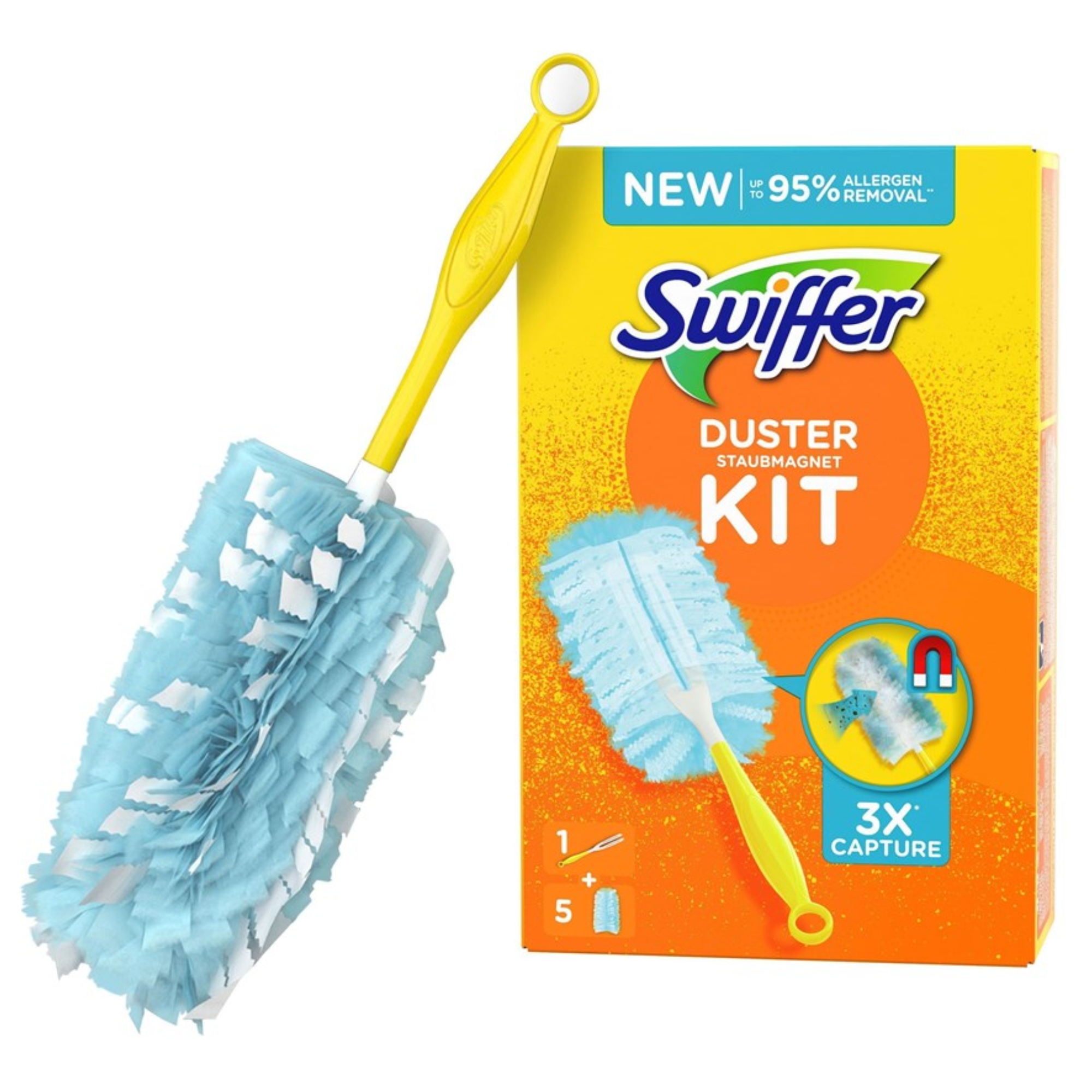 Espanador Swiffer 1 cabo + 5 recargas