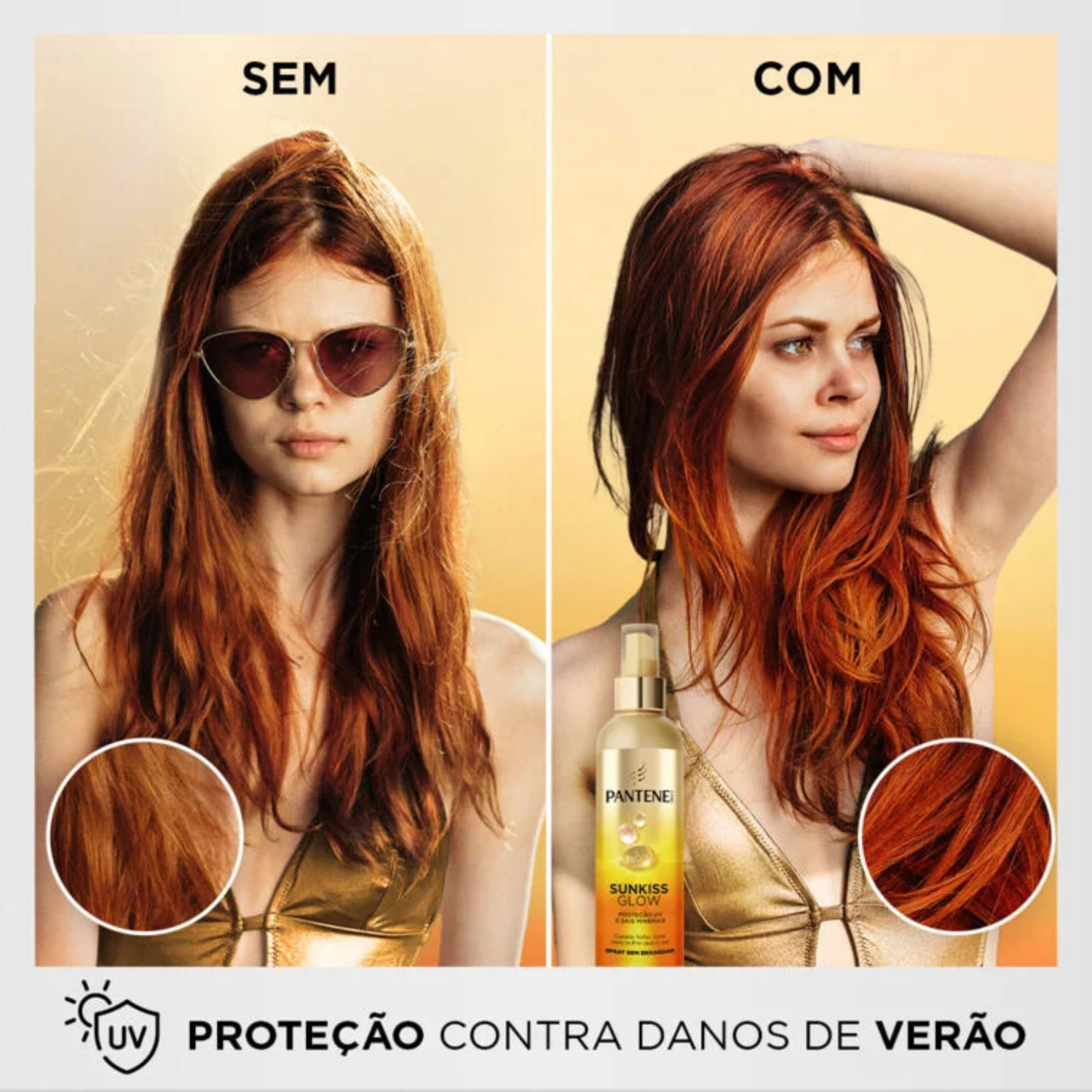 Pantene Sunkiss Glow UV Protection Hair Spray 200ml