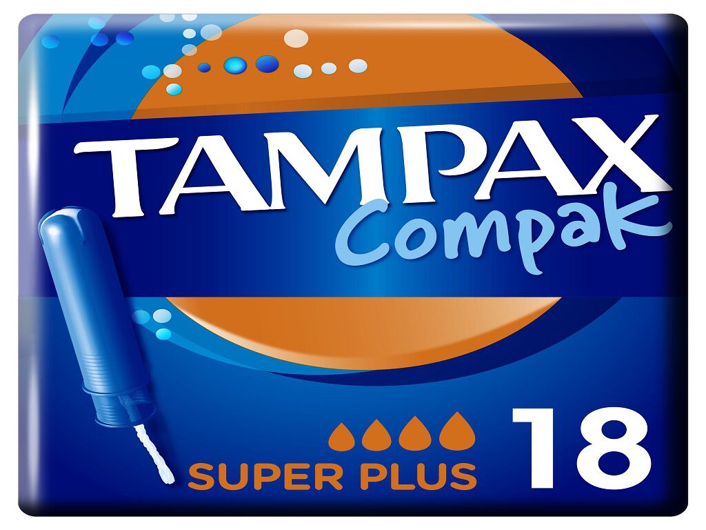 Tampões Tampax compak Super plus 18un