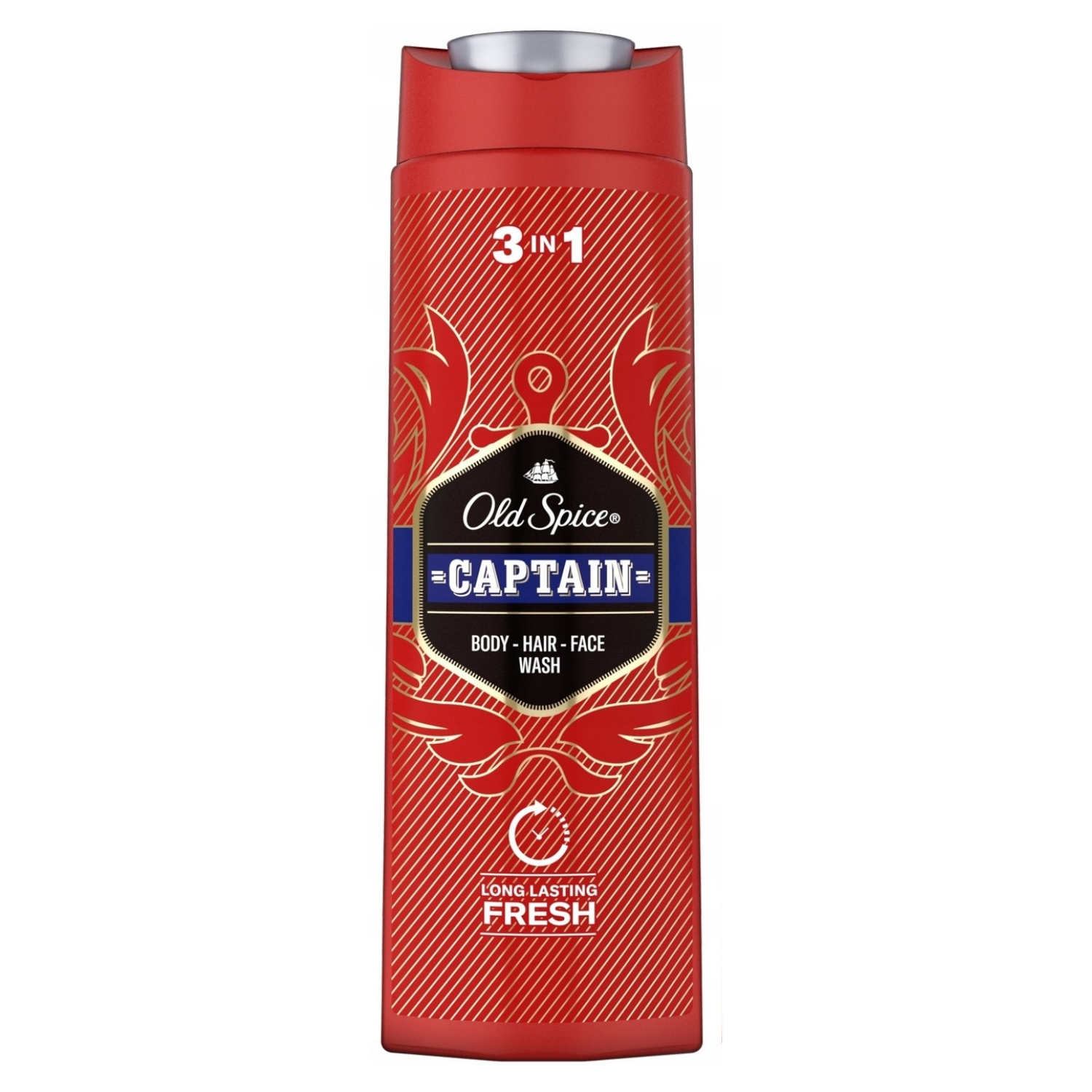 Gel de banho + Champô + Rosto 3in1 Old Spice Captain 250ml
