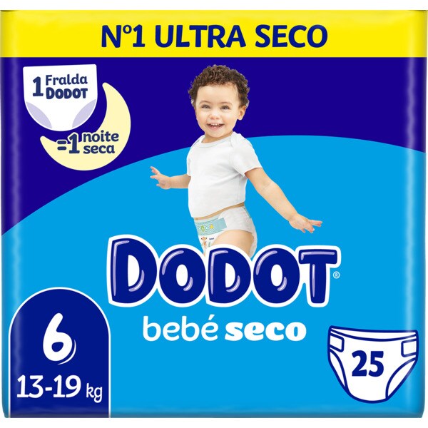 Dodot Diapers S.6 13-19Kg 25un