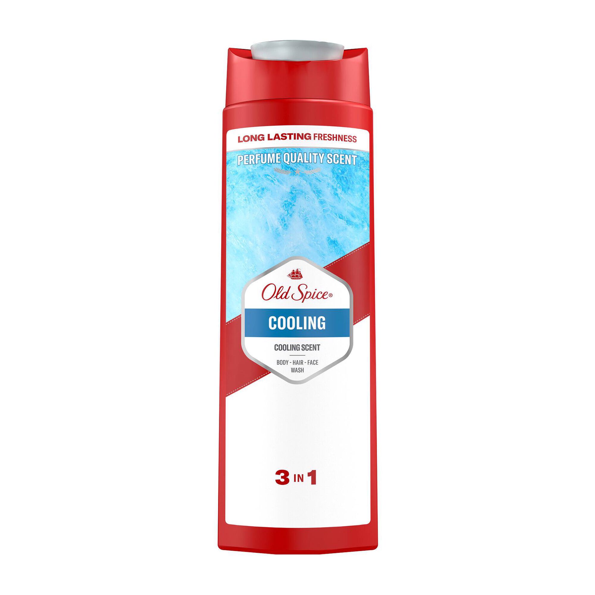 Gel de banho + Champô + Rosto 3in1 Old Spice Cooling Scent 400ml