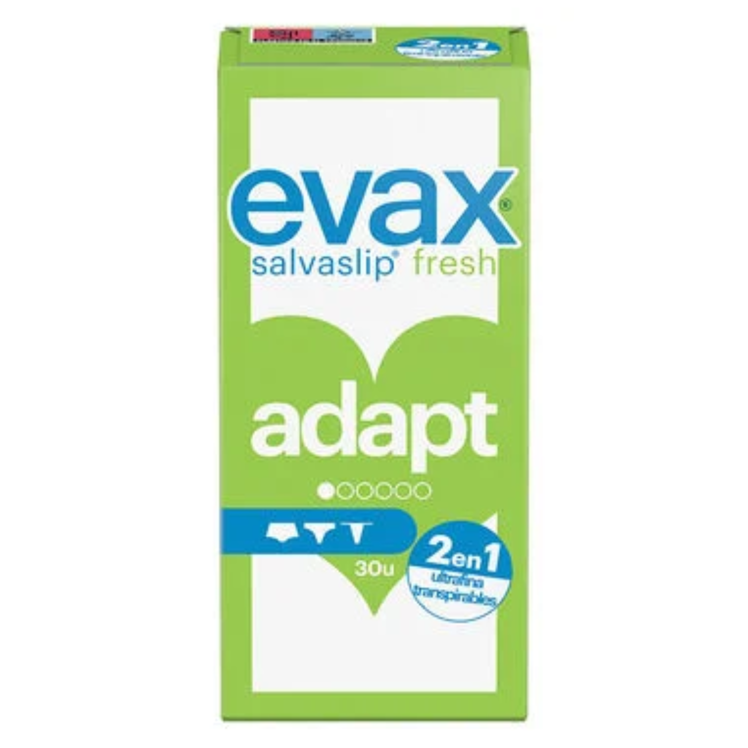 Evax Salvaslip Fresh Adapt Sanitary Pads 30 units