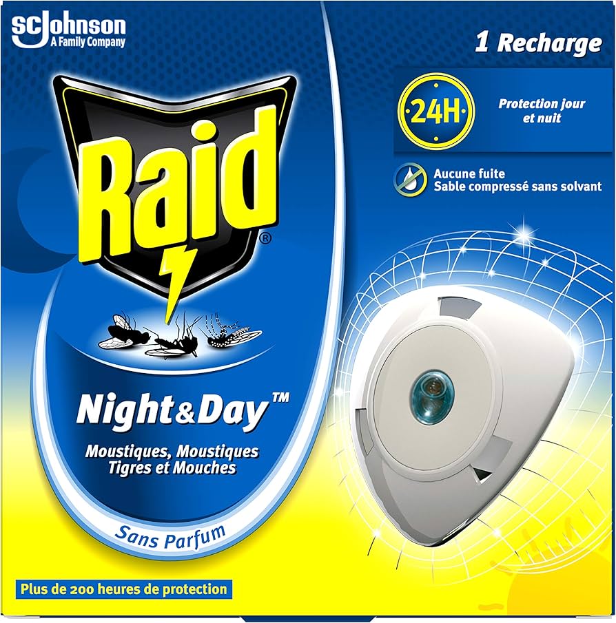 Recarga para difusor Raid Night & Day 2,25g