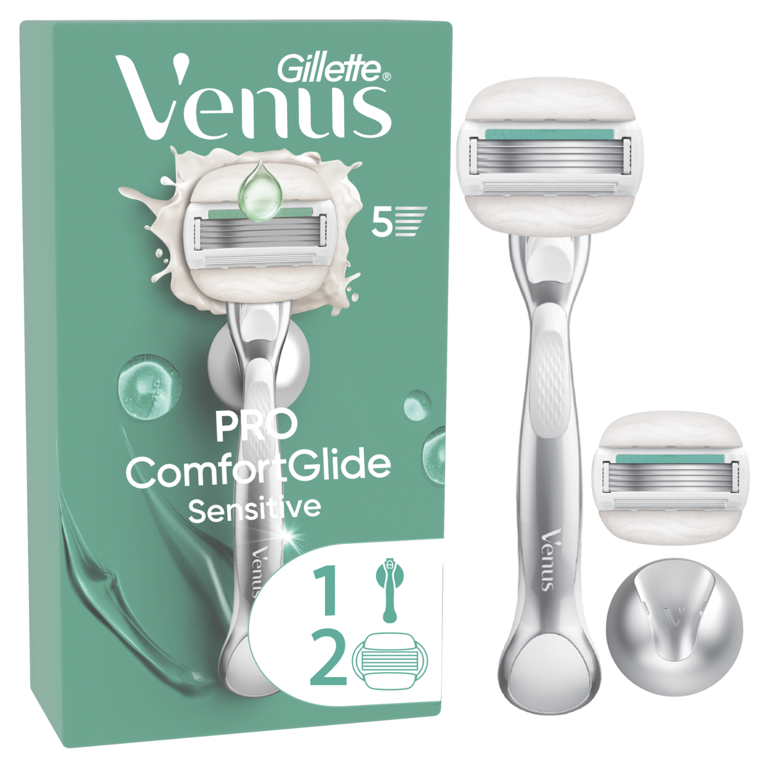 Máquina depiladora Gillette Venus Pro ComfortGlide Sensitive + 2rec