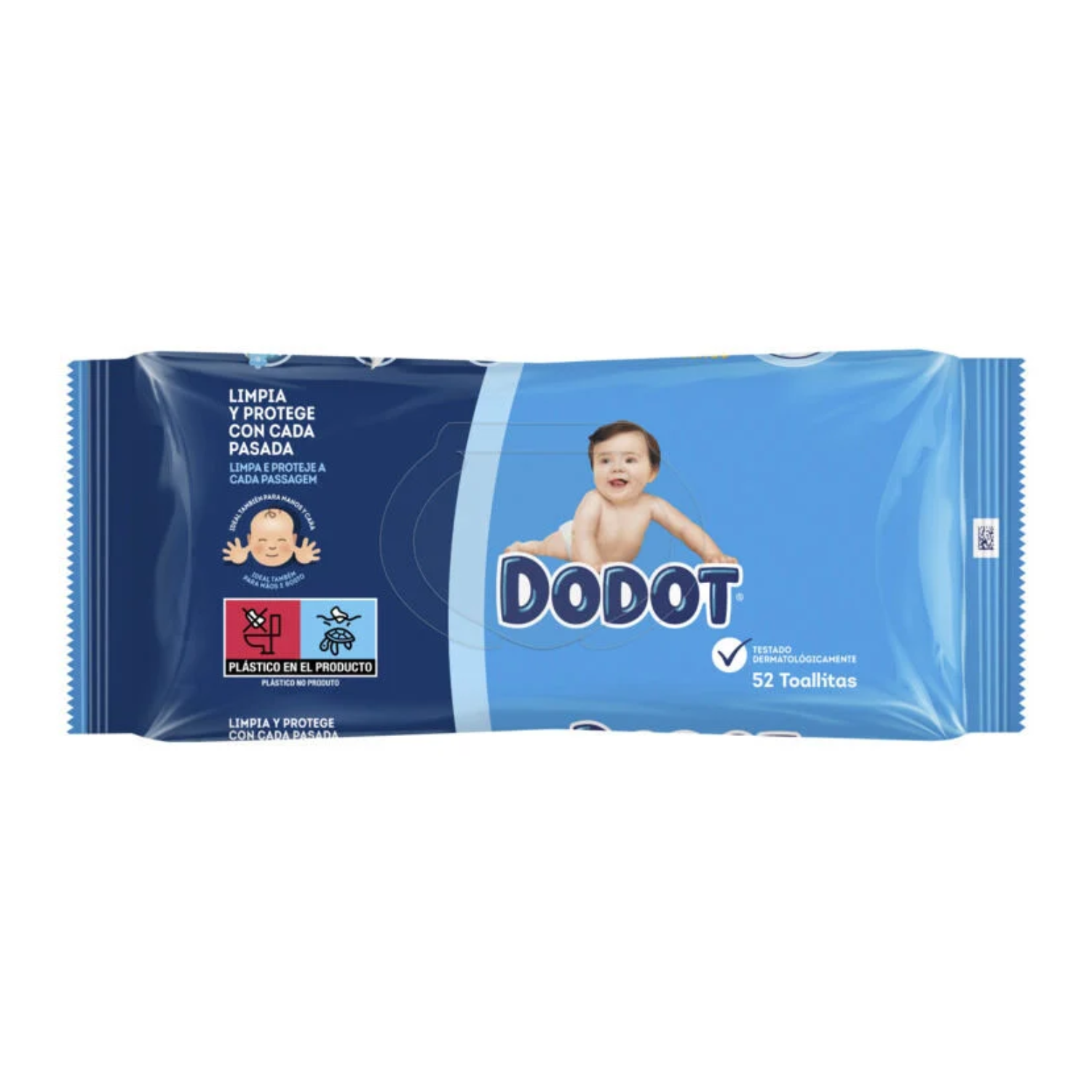 Toalhitas infantis Dodot 52un
