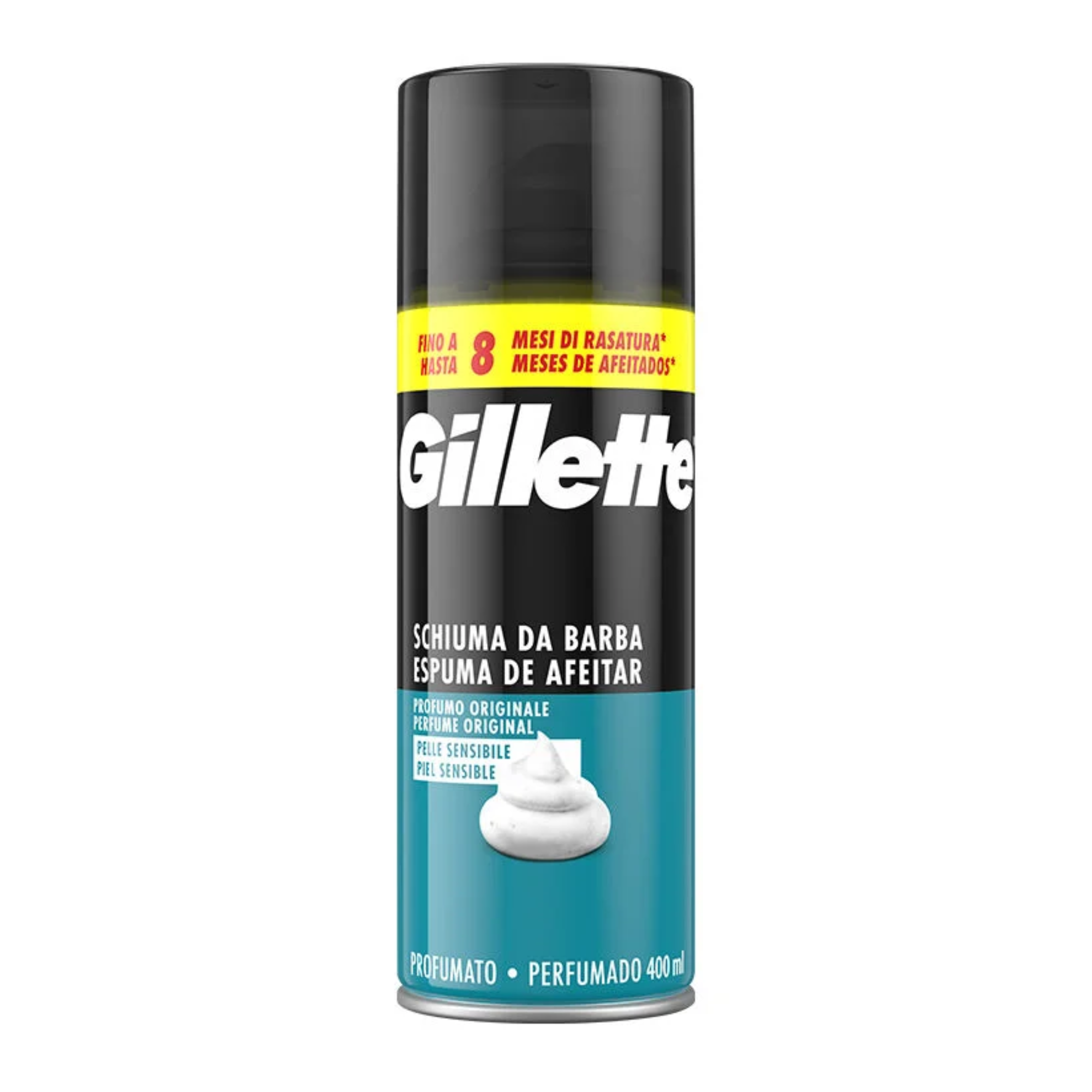 Espuma gillette classic pele sensivel 400ml