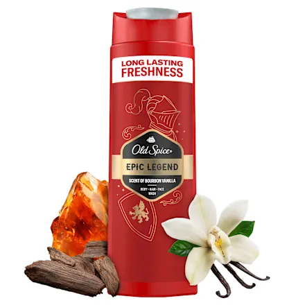 Old Spice Epic Legend 3in1 Shower Gel + Shampoo + Face Wash 400ml