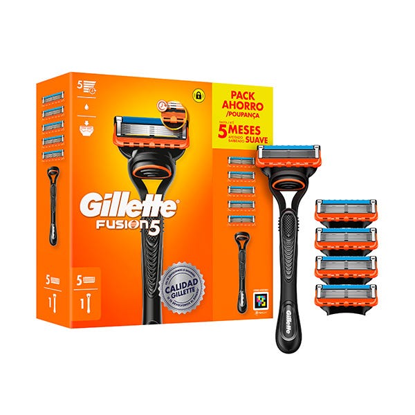 Máquina de Barbear Gillette Fusion 5 + 5 recargas